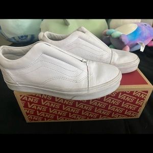 rare leather vans !! women’s size 7.5 !
